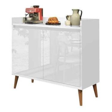Imagem de Buffet delux delta classico glos 2 portas branco - Village Móveis