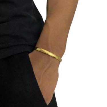 Imagem de Bracelete Liso 6mm - Banhado a Ouro 18k - ToJoia18k