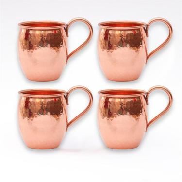 Imagem de Kit 4 Canecas De Cobre Puro 300 ML - 5% OFF -  Artesanato em Cobre