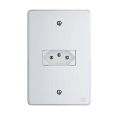 Imagem de Conjunto Tomada 4x2  - WEG, 1 módulo 2P+T 10A 250V
