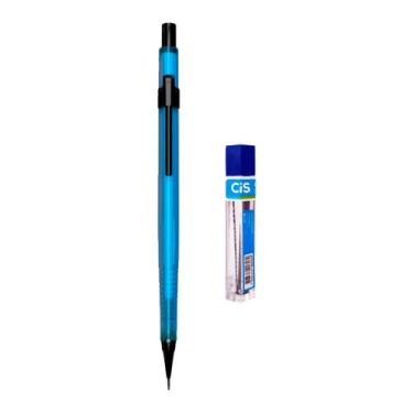 Imagem de Kit Lapiseira Tecnocis 0.5mm AZUL NEON + Grafite Big Tree