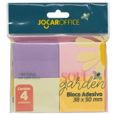 Imagem de Bloco Adesivo Soul Garden- Kit com 4 cores em tom pastel  -100f de cad