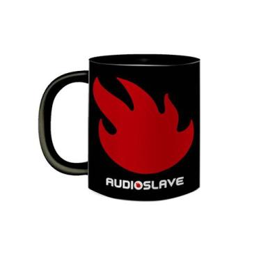 Imagem de Caneca de Porcelana Preta Banda de Rock Audioslave Anos 2000 - VilelaG