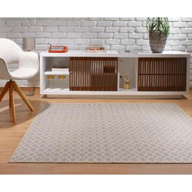 Imagem de Tapete Sala Esc 1,00X 1,50 Antiderrapante Champanhe HT-05 - Lancer