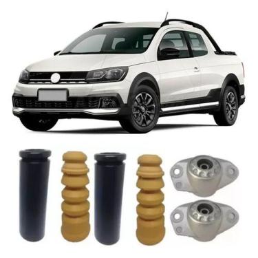 Imagem de Par Kit Batente Coifa Coxim Traseiro Saveiro G7 1.6 16 À 20 - Vituri