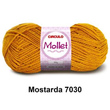 Imagem de Lã Fio Mollet Círculo 100g 200m Novelo - Tricô e Crochê 1/2, 7030 - Mo