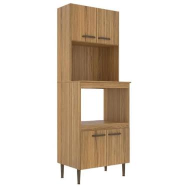 Imagem de Paneleiro de Cozinha com torre quente para forno e micro Berlim Ipê De