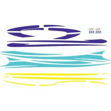 Imagem de Kit Adesivo Faixa Lancha Focker 190 02 - SPTS