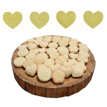 Imagem de Modelador/ejetor max para biscoitos massas e doces blue star, Corações