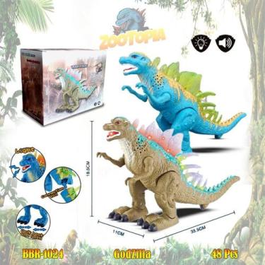 Imagem de Brinquedo Dinossauro Godzilla Infantil com Luz E Som - Toy king