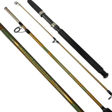 Imagem de Vara Dourada Para Molinete 2pts 1,80mts 20-40lb Makis Fishing Crocodil