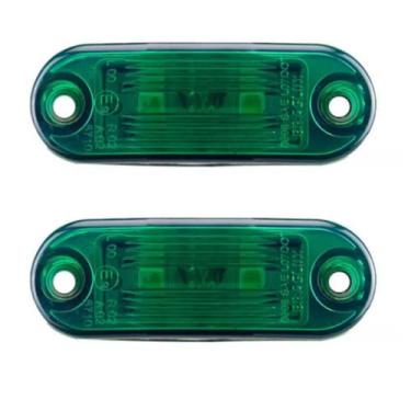 Imagem de Kit 2 lanternas placa bivolt onibus caminhão carreta van  - HRM LEDS, 