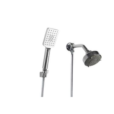Imagem de Ducha 5 Jatos em ABS Cromado com Ducha Manual com Trava - AMG Metais