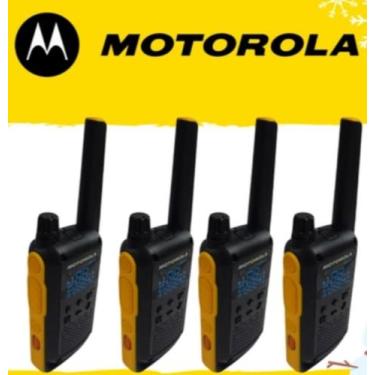 Imagem de Kit 4 Rádios Comunicadores Motorola T470 Alcança  Até 56km
