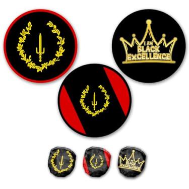 Imagem de EVERYTHING CROPOVER Disco voador dobrável para ventiladores portáteis | Conjunto de 3 ventiladores leves com bolsa de armazenamento | Perfect 4 Carnival, j'ouvert, Flag Day | Black Ameican Heritage