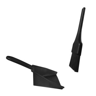 Imagem de YIJU Conjunto de mini pá e escova Conjunto de vassoura e pá pequena Escova de mão Vassoura de mesa prática Acessórios para shuffleboard