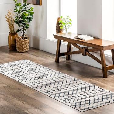 Imagem de nuLOOM Malia Tapete marroquino lavável à máquina, 6 x 2 m, bege