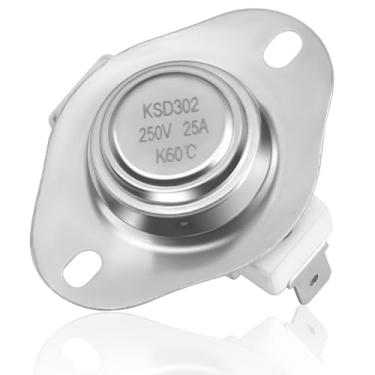 Imagem de Adviace 80381 Interruptor de disco de pressão de limite baixo para fogão americano American Harvest 6037 6039 6041 6041I, Breckwell SP6000 e Ashley APC1406 fogões a pelotas, conjunto de interruptor de