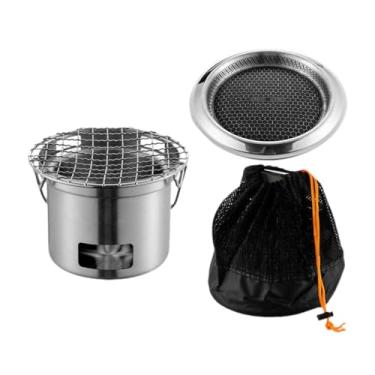 Imagem de Nishiyuenyi Churrasqueira Redonda para Acampamento, Churrasqueira para Pátio, área Externa, Interna, Reunião de Amigos