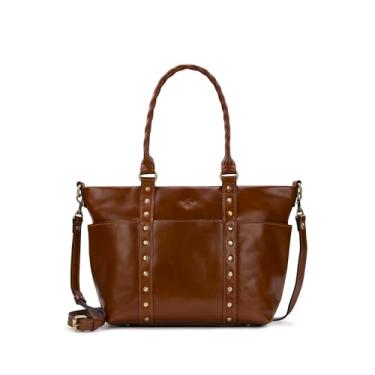 Imagem de Patricia Nash Bolsa feminina Carducci – Bolsa de couro feminina, Bronzeado, One Size