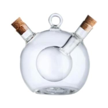 Imagem de SiaBiced Garrafa de vidro para óleo e vinagre, garrafa de galheteiro, garrafa de óleo de vidro, dispensador de molho de soja para cozinhar