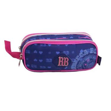 Imagem de Estojo Duplo Ziper Feminino Fashion Rebecca Bonbon - Clio, ROXO