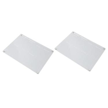 Imagem de Acessórios para Geladeira Calendário Placa de Calendário Acrílico Placa de Planejamento Transparente para Geladeira Calendário de Geladeira Reutilizável Com Marcador de Borracha