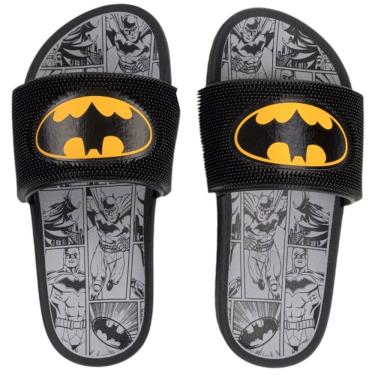 Imagem de Chinelo Infantil Menino Slide Conforto Batman Darkness