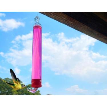 Imagem de Kit 03 Bebedouros De Vidro Fino Beija Flor Pássaros Ar Livre - Dal ace