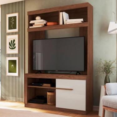 Imagem de Estante para TV Até 49 Polegadas 1 Porta Wengue/Cristalo Es503 - Decibal