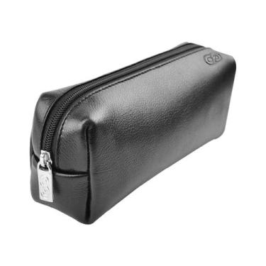 Imagem de Estojo / Necessaire PALERMO em Couro Galvani, Preto
