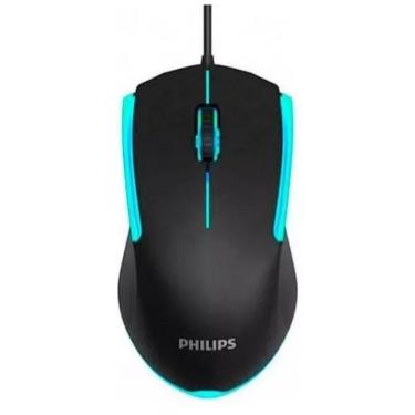 Imagem de Mouse USB Gamer Philips 1200DPI 3 Botoes Preto