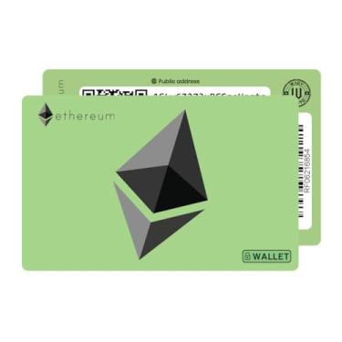 Imagem de WADY CRYPTO 2.0 - Ethereum Air-Gapped Ultimate Security Cold Wallet Card, Verde menta, Elegante e minimalista, design moderno
