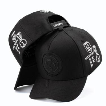 Imagem de Boné Feminino Preto Ajustável Aba Curva Use Young Snapback, Preto