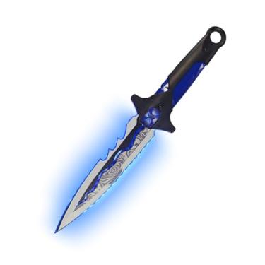 Imagem de IUUBVV Adaga de LED futura, modelo de adaga de LED de 29,5 cm para adereços de fantasia de cosplay de Halloween, Azul, 11.6 Inches