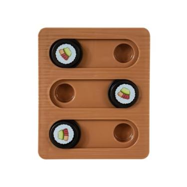 Imagem de Quirky Kitty Quebra-cabeça Sushi Hunter Bento Box – Brinquedo interativo com pacote de erva-dos-gatos para engajamento mental e alimentação lenta