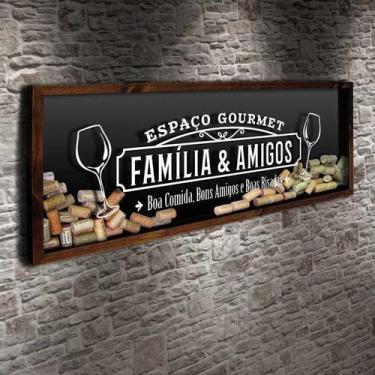 Imagem de Quadro para Rolhas Panorâmico - Espaço Gourmet 1  - Quadro Novo, 90 x 