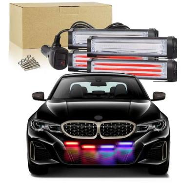 Imagem de Kit Strobo Polícia Giroflex 4 Barras Premium Rotolight Grade - NATION