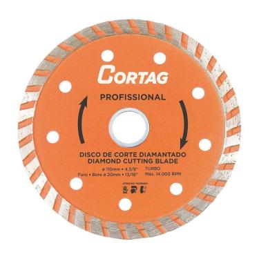 Imagem de Disco Diamantado Cortag Turbo Profissional 125Mmx20mm