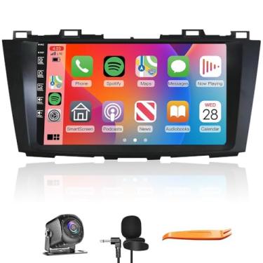 Imagem de Kunfine Car CarPlay Android Navegação Automática Rádio GPS Estéreo Câmera Reversa Tela IPS Touchscreen Tablet Pad Media Player para Mazda 5 CW 2010-2015, se Aplicável Quad Core 2G + 64G