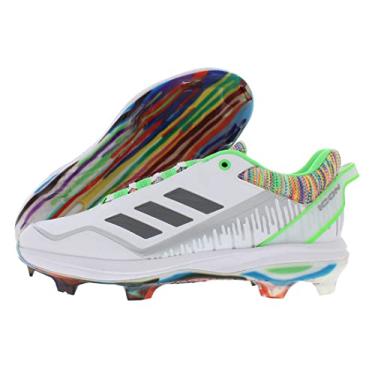 Imagem de adidas Tênis de beisebol masculino Icon 7, Branco liso/verde normal-branco, 39
