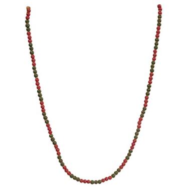 Imagem de Touchstone Colar feminino indiano de Bollywood moderno lindo feito à mão com contas coloridas de designer longo e deslumbrante, Liga metálica, Sem pedras preciosas