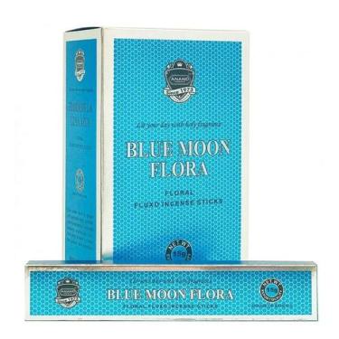Imagem de Incenso Anand Blue Moon Flora, Sândalo e Rosa, 15g, 45 Minutos de Quei