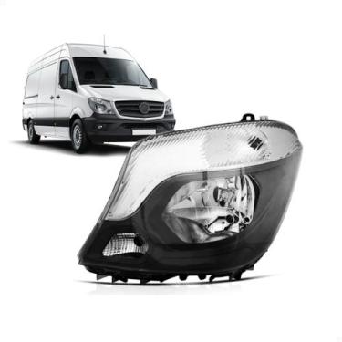 Imagem de Farol Sprinter 2017 A 2019 Eletrico Com Motor - SP ACESSÓRIOS, Esquerd