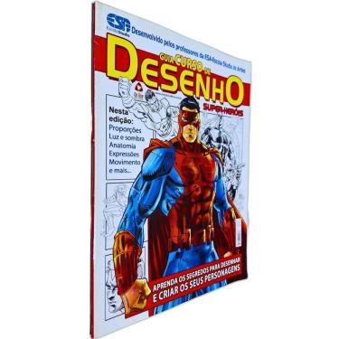 Imagem de Revista Guia Curso de Desenho: Super-Heróis - Aprenda os Segredos para Desenhar e Criar os seus Personagens esa