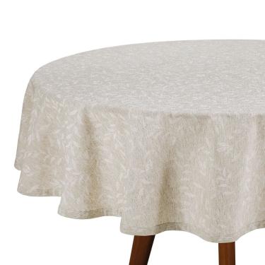 Imagem de Toalha Mesa Redonda Döhler Clean Linhares Pauline 8 Lugares