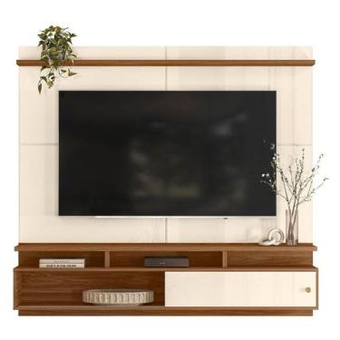 Imagem de Home Suspenso Morretes 180cm  para TV até 70 - Mobler, OFF WHITE / AME