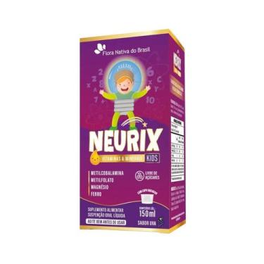 Imagem de Neurix KIDS mg, Fe, Metilfolato E B12 150ml Sabor Uva Flora Nativa
