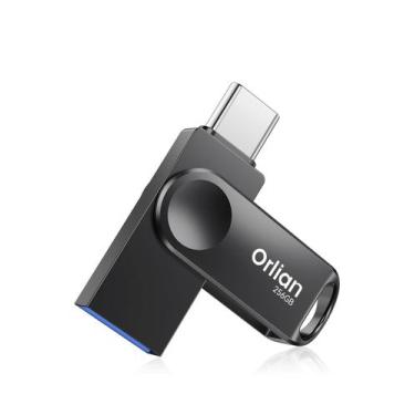 Imagem de Unidade Flash Orlian 256GB Tipo C Dual USB 3.0 à prova d'água