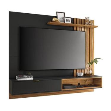 Imagem de Home Suspenso Tocantins 1.8 Preto Fosco/Noce Milano - Colibri